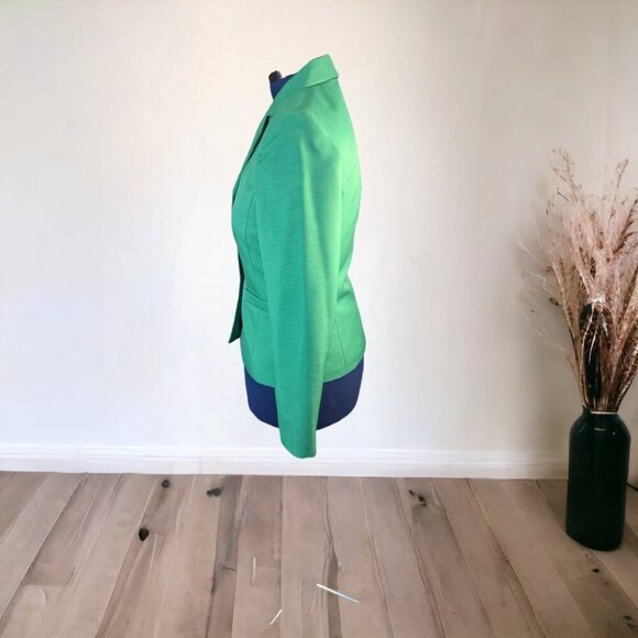 Le Suit Seperates Primary Green Blazer Big Black Buttons Size 8 - Picture 4 of 14